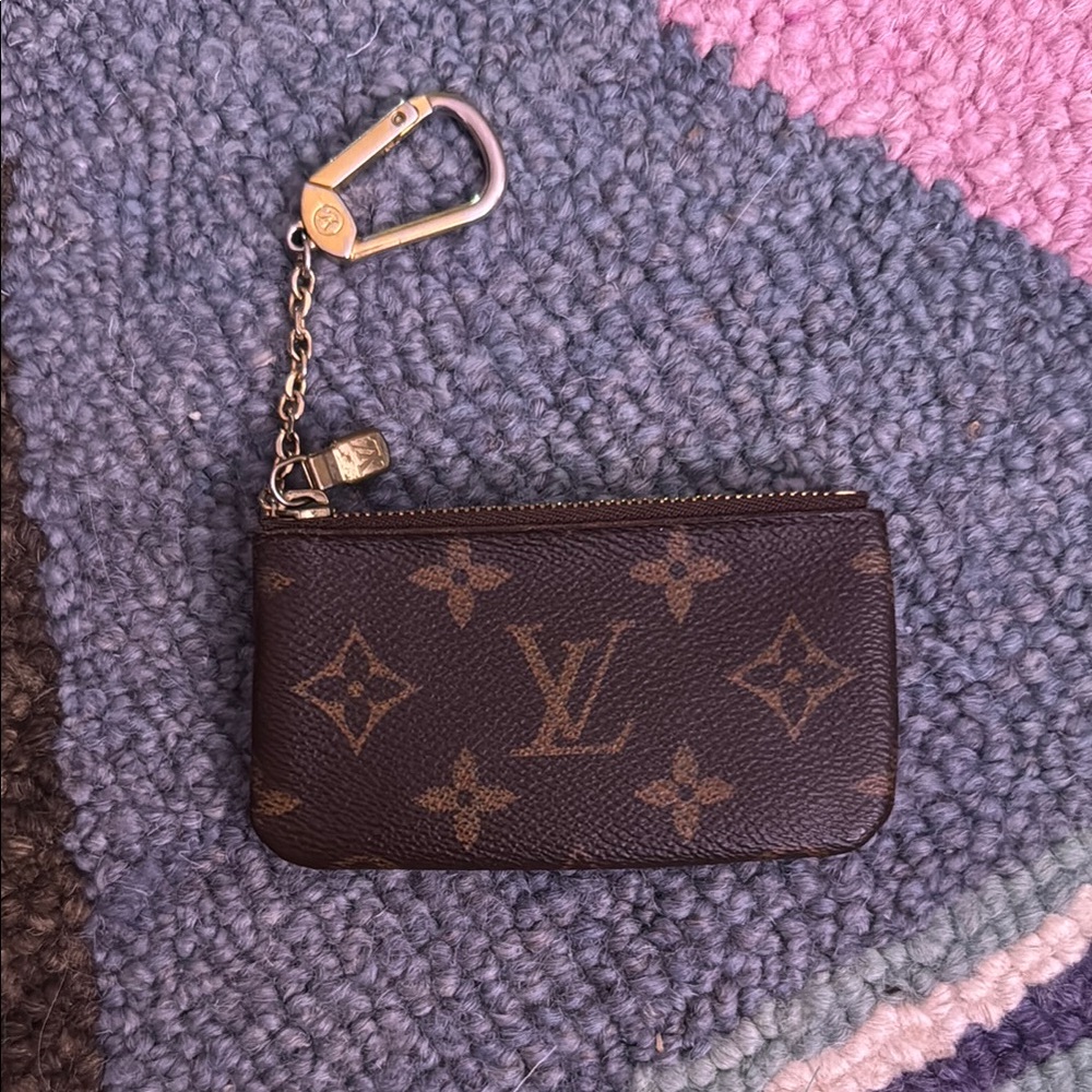 Authentic Louis Vuitton Brown Monogram Key Pouch